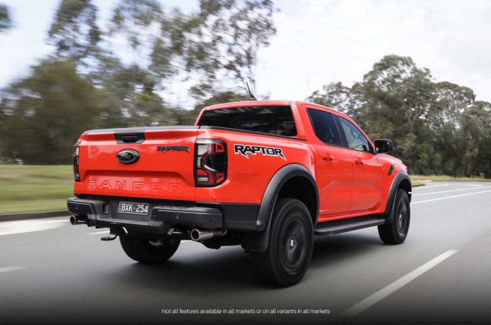 Od cichego aż po wyczynowy – Ford Ranger Raptor nowej generacji jest wyposażony w aktywny układ wydechowy z czterema trybami pracy