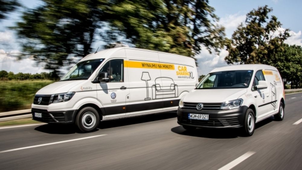 Dostawcze Volkswageny można już wypożyczać na minuty w