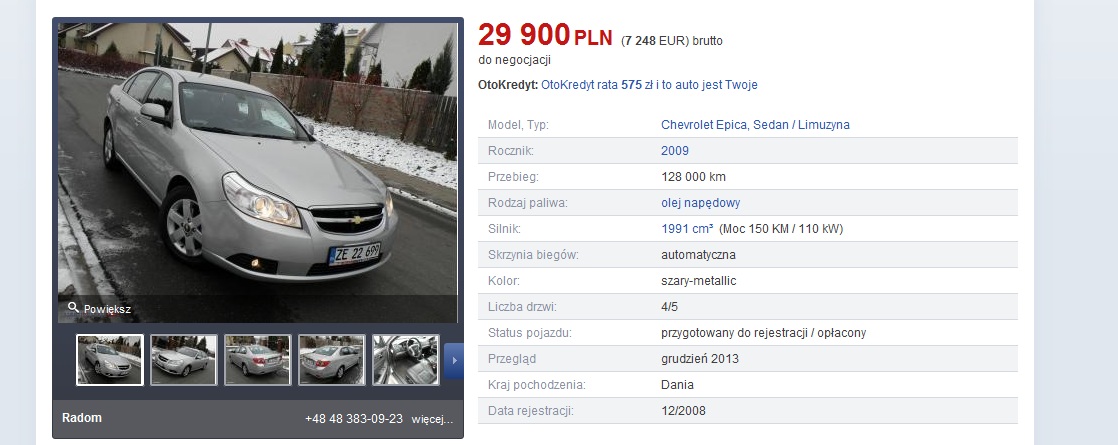 [UWAGA] Chevrolet Epica FULL OPCJA.!!!.2